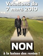 Non à la baisse des rentes!