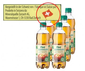 Boisson suisse, pommes européennes