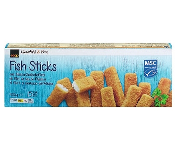 14 bâtonnets de poissons: des sticks panés et pollués