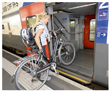 A vélo dans le train