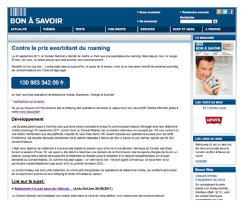Contre le prix exorbitant du roaming