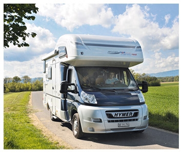 En camping-car sur le rail