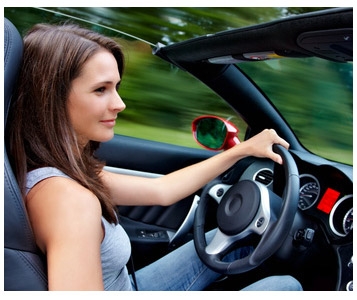 Femme au volant, blessés au tournant
