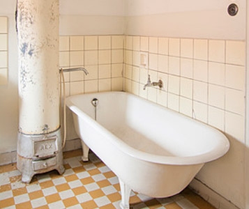 Baignoire en sale état