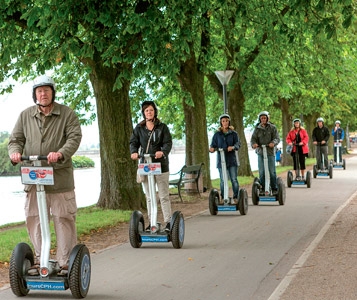 Des piétons électromobiles