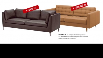 Chez Ikea aussi, la Suisse est un îlot de cherté