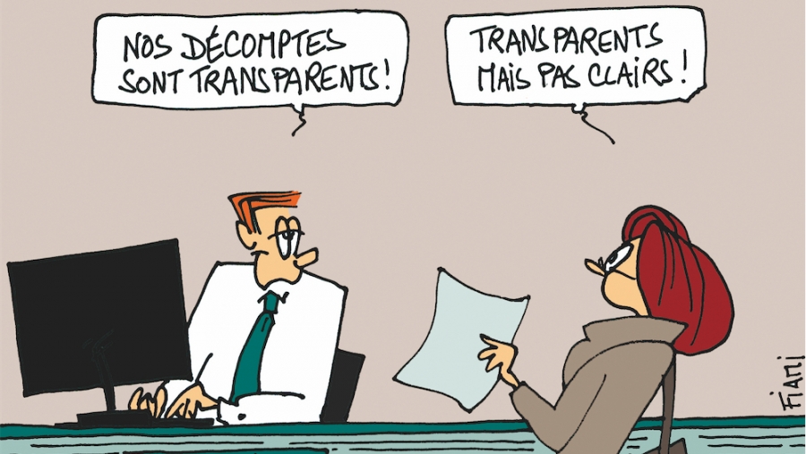 Un décompte clair et juste