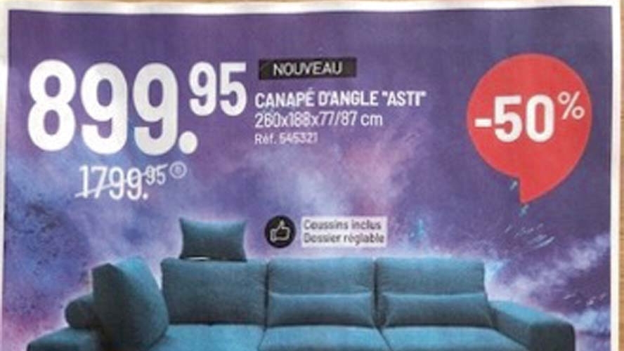Rabais biaisé chez Conforama!